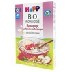 Hipp Bio Porridge Βρεφική Κρέμα Βρώμης με Φράουλα & Βατόμουρο από τον 8ο Μήνα Χωρίς Ζάχαρη 250gr