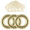 Invisibobble Promo Apres-Ski 24k Gold The Original Hair Spiral 3 Τεμάχια & The Stylish Hair Claw 1 Τεμάχιο