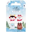 Invisibobble Clipstar Kids Cozy Snowy Friends 4 Τεμάχια