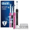 Oral-B Smart 4 4900 Special Edition Pink & Black Ηλεκτρική Οδοντόβουρτσα για πιο Υγιή Ούλα με την Έξυπνη Καθοδήγηση 2 Τεμάχια Oral-B Smart 4 4900 Special Edition Pink & Black Ηλεκτρική Οδοντόβουρτσα για πιο Υγιή Ούλα με την Έξυπνη Καθοδήγηση 2 Τεμάχια