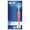Oral-B Vitality 100 3D White Ηλεκτρική Οδοντόβουρτσα σε  Ροζ Χρώμα 1 τεμάχιο