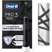 Oral-B PRO 3 3500 Black Edition 360° Gum Pressure Control Electric Toothbrush 1 Τεμάχιο & Δώρο Θήκη Ταξιδίου 1 Τεμάχιο