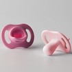 Tommee Tippee Ultrta Light Stay Put Orthodontic Silicone Soother 0-6m+, 2 Τεμάχια - Ρόζ / Λιλά
