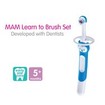 Mam Learn to Brush Soft Toothbrush 5m+, 1 Τεμάχιο, Κωδ 605 - Ροζ