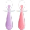 Munchkin Gentle Scoop Training Silicone Spoons 6m+, 2 Τεμάχια - Ανοιχτό Ροζ / Λιλά
