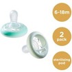 Tommee Tippee Breast-like Orthodontic Soother 6-18m Βεραμάν / Μωβ 2 Τεμάχια, Κωδ 43348515