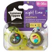 Tommee Tippee Night Time Silicone Soothers Κωδ 433475, 2 Τεμάχια