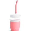 Munchkin C\'est Silicone Training Cup with Straw 6m+, 118ml, Κωδ 90055 - Ανοιχτό Ροζ