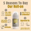 Salt of the Earth Natural Refillable Roll-On Deodorant 75ml - Amber & Sandalwood Salt of the Earth Natural Refillable Roll-On Deodorant 75ml - Amber & Sandalwood
