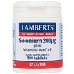 Lamberts Selenium 200μg + Vitamins A, C, E 100tabs
