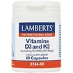 Lamberts Vitamis D3 1000iu & K2 90μg 60caps
