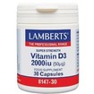 Lamberts Vitamin D3 2000iu, 30caps