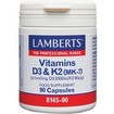 Lamberts Vitamins D3 2000iu & K2 90µg 90caps