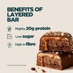 My Protein Layered Bar 60g 1 Τεμάχιο - Triple Chocolate