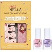 Miss Nella Glitter Manicute Set, 8ml (2x4ml) Nail Polish & Accessories Set 1 Τεμάχιο