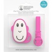 Matchstick Monkey Flat Face Teether & Soother Clip Κωδ 24101, 1 Τεμάχιο - Ροζ