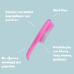 Tangle Teezer The Ultimate Detangler Mini Hairbrush Travel Size Dopamine Pink 1 Τεμάχιο