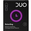 Duo Longer Pleasure Condoms 3 Τεμάχια