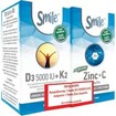 Smile Promo Vitamin D3 5000IU + K2 60caps & Δώρο Zinc+C 60caps Smile Promo Vitamin D3 5000IU + K2 60caps & Δώρο Zinc+C 60caps