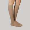 Christou Gratuated Compression Knee - High Cotton Socks for Women CH-018 Beige 140 DEN 1 Ζευγάρι