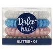 Medisei Dalee Hair Spiral Glitter Σπιράλ Λαστιχάκια Μαλλιών 4 Τεμάχια