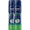 Nivea Promo Men Fresh Sensation 72h Anti-Perspirant Spray 300ml (2x150ml)