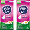 Every Day Πακέτο Προσφοράς Extra Dry Large Ανατομικά Σερβιετάκια για Μεγάλη Ροή 2x30 Τεμάχια 1+1 Δώρο Every Day Πακέτο Προσφοράς Extra Dry Large Ανατομικά Σερβιετάκια για Μεγάλη Ροή 2x30 Τεμάχια 1+1 Δώρο
