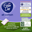 Every Day Πακέτο Προσφοράς All Cotton Large Ανατομικά Σερβιετάκια με Βαμβακερό Κάλυμμα 2x30 Τεμάχια 1+1 Δώρο