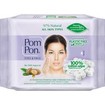 Pom Pon Face & Eyes 100% Cotton Wipes 97% Natural with Argan Oil, All Skin Types 20 Τεμάχια