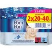 Pom Pon Micellaire Zafiri Make Up Removing Wipes 40 Τεμάχια (2x20 Τεμάχια) & Δώρο Νεσεσέρ σε Τυχαία Επιλογή Χρώματος 1 Τεμάχιο