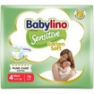 Babylino Sensitive Cotton Soft Mega Pack Maxi Νο4 (8-13kg) 78 Τεμάχια