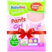 Babylino Πακέτο Προσφοράς Sensitive Pants Girl Extra Large No6 (16+kg) 4x15 πάνες 2+2 Δώρο Babylino Πακέτο Προσφοράς Sensitive Pants Girl Extra Large No6 (16+kg) 4x15 πάνες 2+2 Δώρο