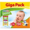 Babylino Sensitive Giga Pack Maxi Νο4 (7-18kg) Βρεφικές Πάνες 150 Τεμάχια