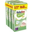 Babylino Sensitive Cotton Soft Super Pack Midi Νο3 (4-9kg) 168 Τεμάχια (3x56 Τεμάχια)