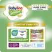 Babylino Sensitive Cotton Soft Super Pack Maxi Plus Νο4+ (10-15kg) 138 Τεμάχια (3x46 Τεμάχια)