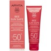 Apivita Bee Sun Safe Hydra Sensitive Soothing Face Cream Spf50+ Light Texture 50ml Apivita Bee Sun Safe Hydra Sensitive Soothing Face Cream Spf50+ Light Texture 50ml