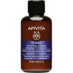Apivita Hair Strengthening Routine for Men Πακέτο Προσφοράς Tonic Hair Loss Lotion 150ml & Δώρο Men\'s Tonic Shampoo 75ml & Scalp Massager