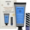 Apivita Promo Hypericum & Beeswax Hand Cream for Dry - Chapped Hands 50ml & Cocoa Butter Lip Balm 4.4g