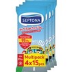 Septona Antibacterial Kids On The Go Wet Wipes 60 Τεμάχια (4x15 Τεμάχια) Septona Antibacterial Kids On The Go Wet Wipes 60 Τεμάχια (4x15 Τεμάχια)