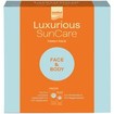 Luxurious Promo Sun Care Family Pack Sun Protection Body Cream Spf15, 200ml & High Protection Face Cream Spf50, 75ml