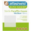 AlfaShield Alfa Gauze Sterile Paraffin 10x10 10 Τεμάχια