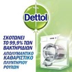 Dettol Απολυμαντικό Καθαριστικό Πλυντηρίου Εξουδετερώνει τα Βακτήρια και Εμποδίζει τις Δυσάρεστες Οσμές με Άρωμα Λάιμ 250ml