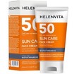Helenvita Promo Sun Care Spf50 Face Cream 50ml & Δώρο Panthenol Sensitive Face & Body Cream 50ml & Νεσεσέρ 1 Τεμάχιο