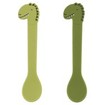 Trixie Silicone Spoon 4m+ 2 Τεμάχια - Mr. Dino Trixie Silicone Spoon 4m+ 2 Τεμάχια - Mr. Dino