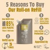 Salt Of The Earth Amber & Sandalwood Pouch Roll-On Deodorant 225ml - Refill