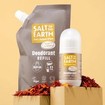Salt Of The Earth Amber & Sandalwood Pouch Roll-On Deodorant 225ml - Refill