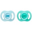 Tommee Tippee Ultra Light Stay Put Orthodontic Silicone Soother 0-6m+, 2 Τεμάχια - Γαλάζιο / Τιρκουάζ