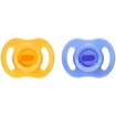 Tommee Tippee Ultrta Light Stay Put Orthodontic Silicone Soother 6-18m, 2 Τεμάχια - Μπλέ / Πορτοκαλί