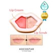 Kocostar Peach Duo Lip Scrub 23g & Lip Oil in Cream 20g