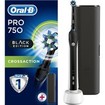 Oral-B Pro 750 3D CrossAction Black Edition Ηλεκτρική Οδοντόβουρτσα & Δώρο Θήκη Ταξιδιού 1τμχ